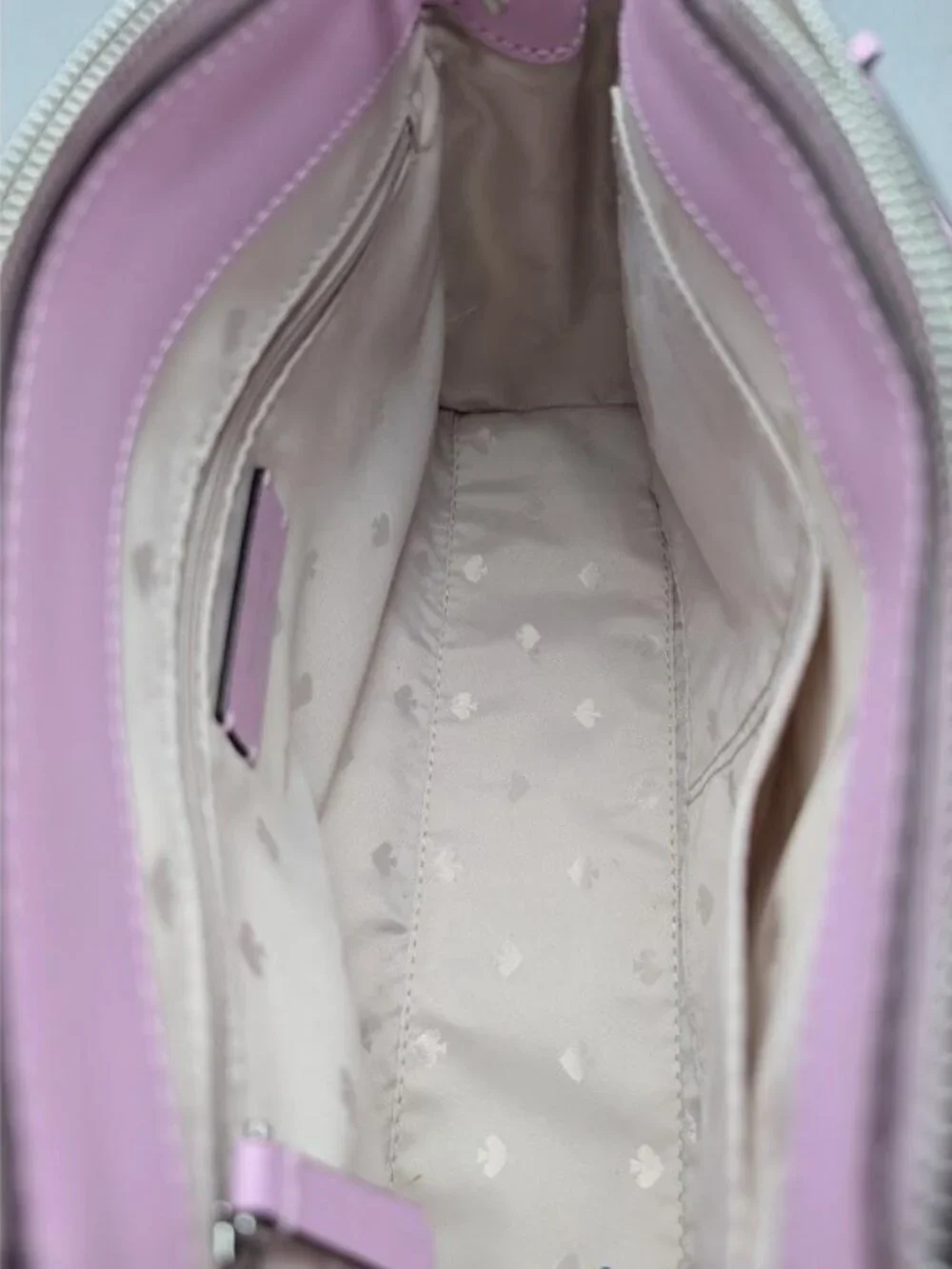 Kate Spade Medium Satchel Lavender Snake Embossed Leather Crossbody Like New